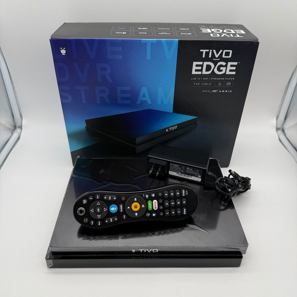 TiVo Edge Cable DVR Streaming Player 2TB 6 Tuners Black RD6E20 4K UHD